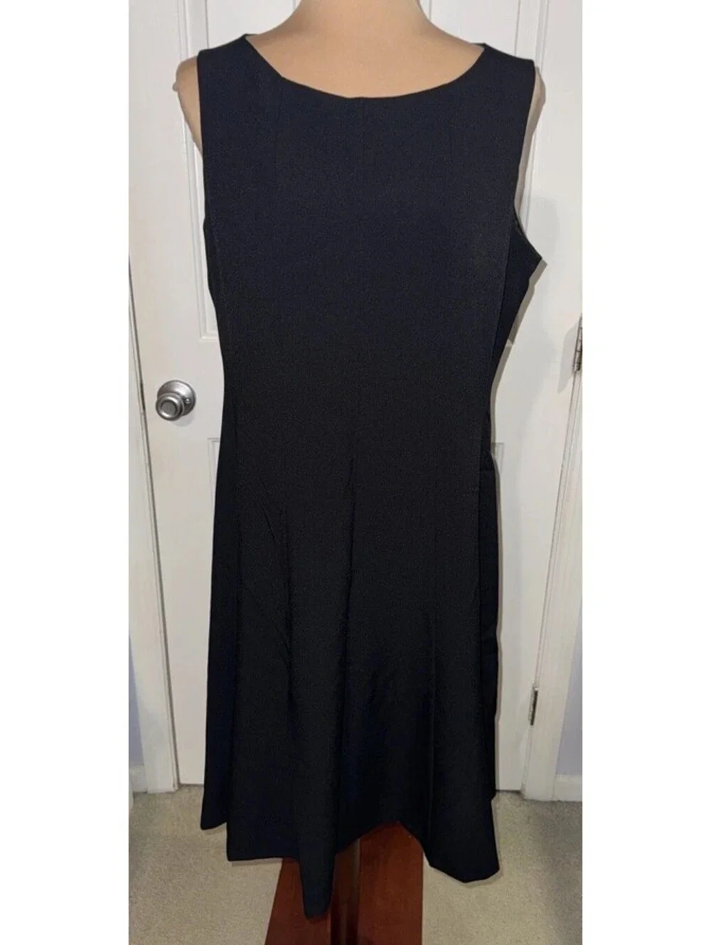 Black Label Evan-Picone 2-Piece Dress Suit Size 12 Dress / 10 Jac Black Career